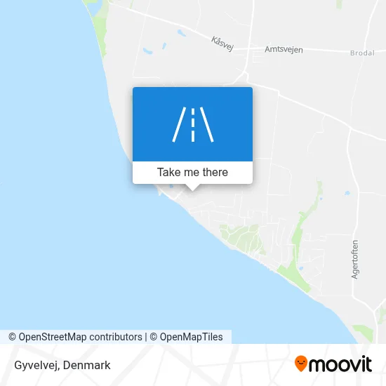 Gyvelvej map