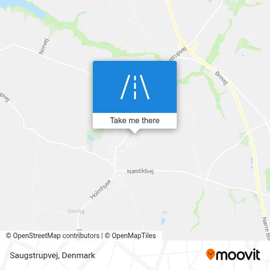 Saugstrupvej map