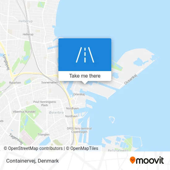 Containervej map