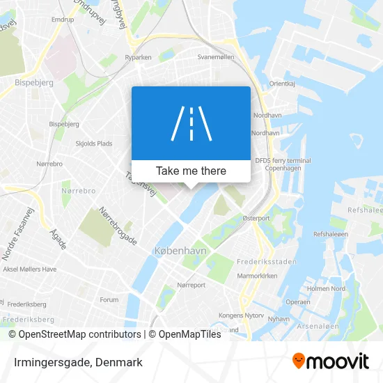 Irmingersgade map