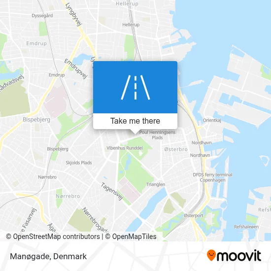 Manøgade map