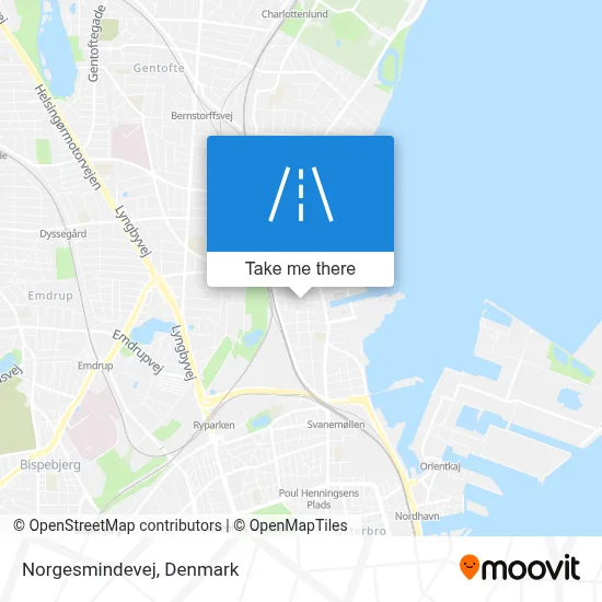 Norgesmindevej map
