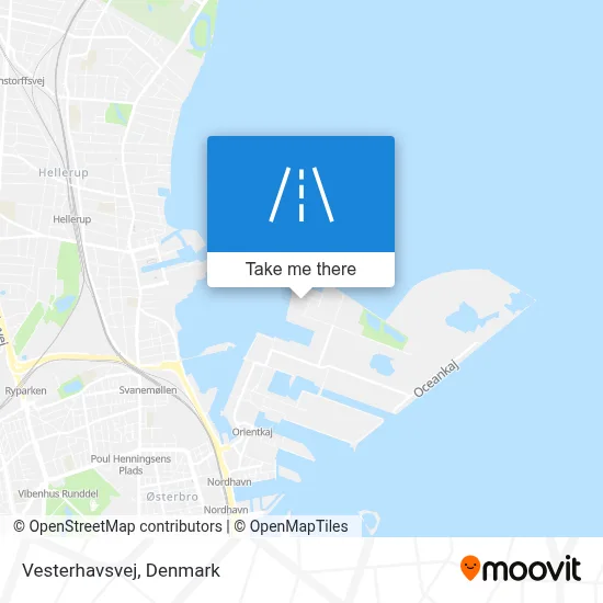 Vesterhavsvej map