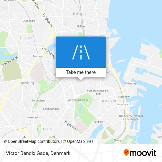 Victor Bendix Gade map