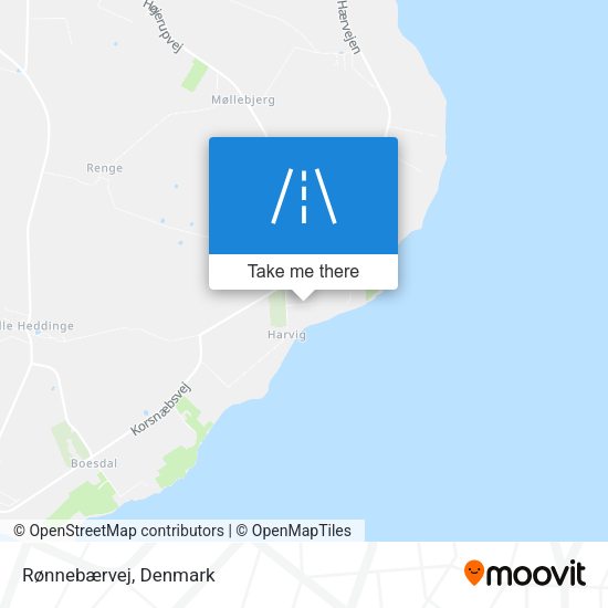 Rønnebærvej map