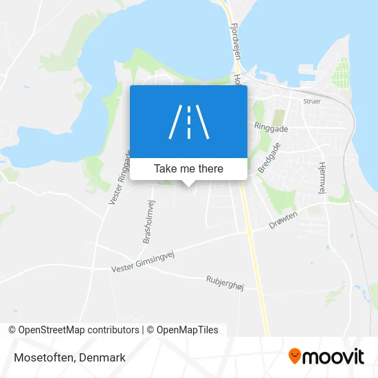 Mosetoften map