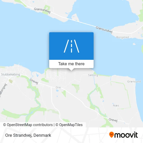 Ore Strandvej map