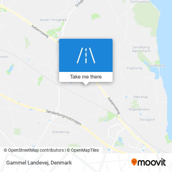 Gammel Landevej map