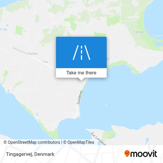 Tingagervej map