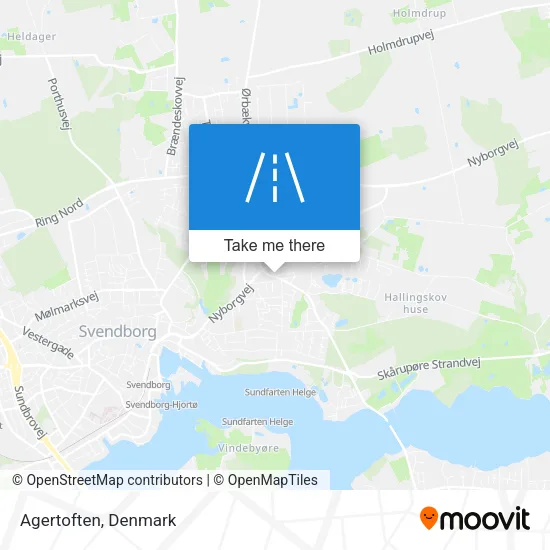 Agertoften map