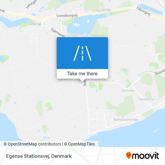 Egense Stationsvej map