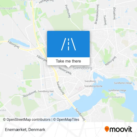 Enemærket map
