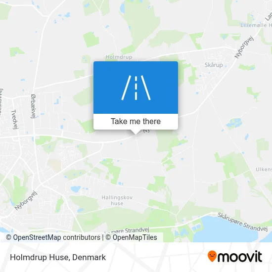 Holmdrup Huse map