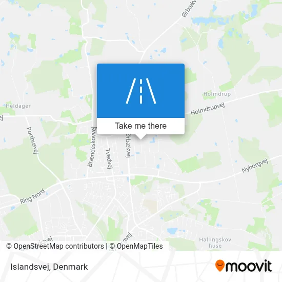 Islandsvej map