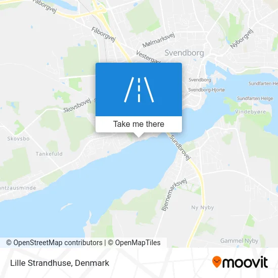 Lille Strandhuse map