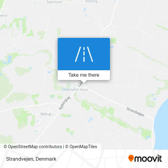 Strandvejen map