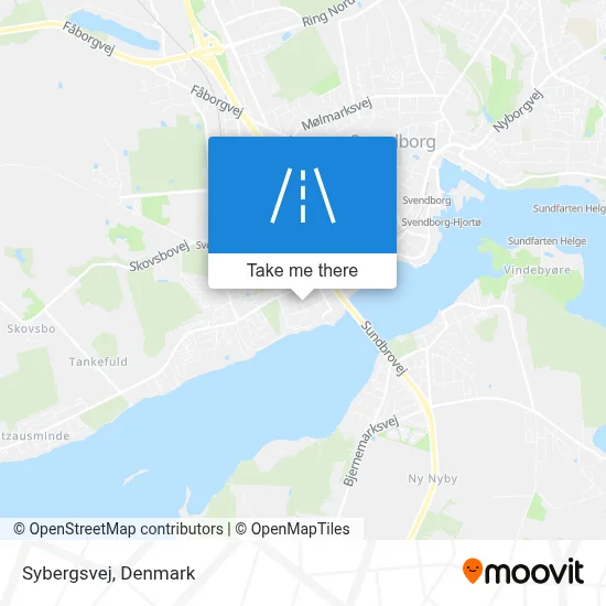Sybergsvej map