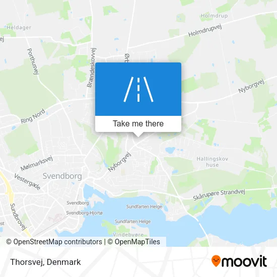 Thorsvej map