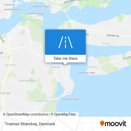 Troense Strandvej map
