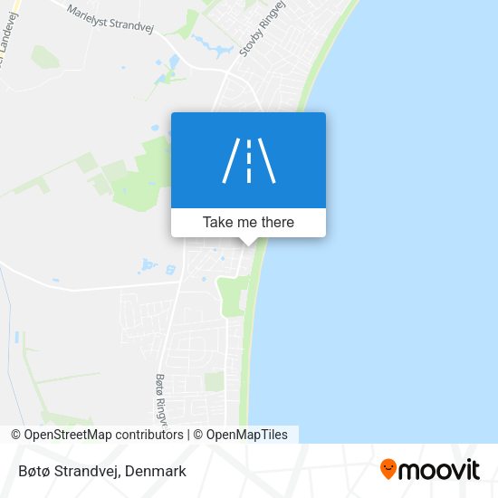 Bøtø Strandvej map