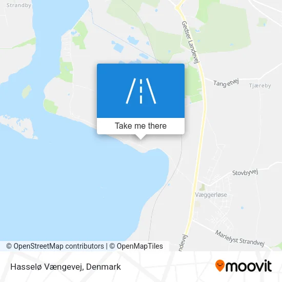 Hasselø Vængevej map