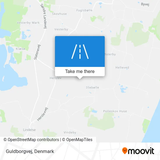 Guldborgvej map