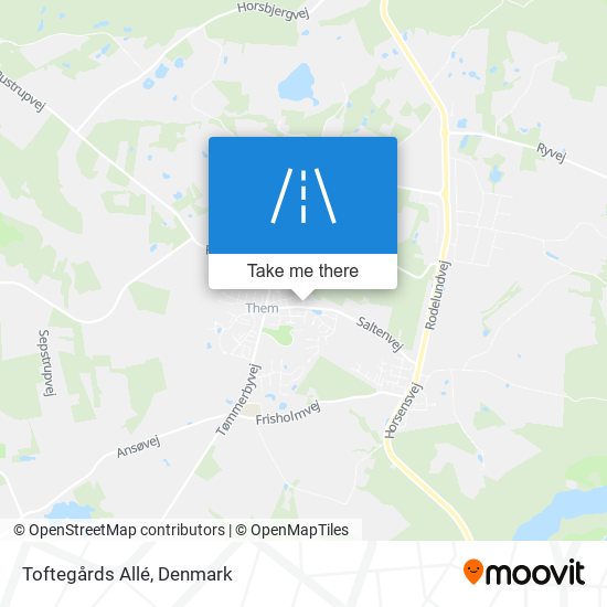 Toftegårds Allé map