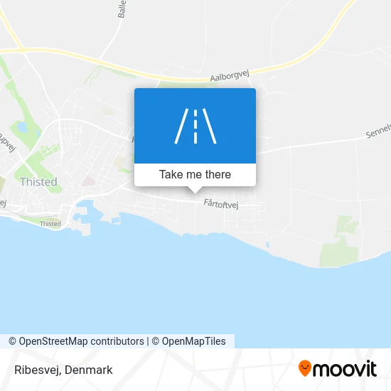 Ribesvej map