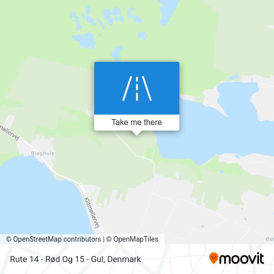 Rute 14 - Rød Og 15 - Gul map