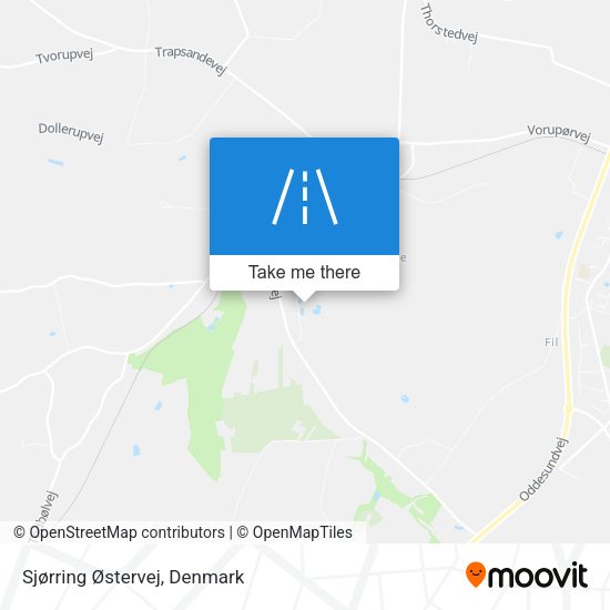 Sjørring Østervej map