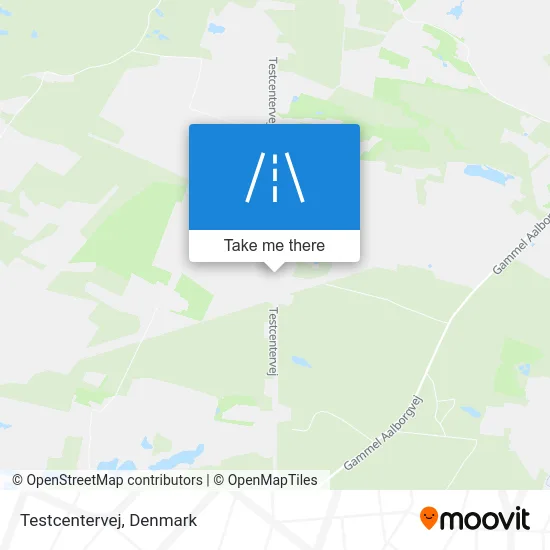 Testcentervej map