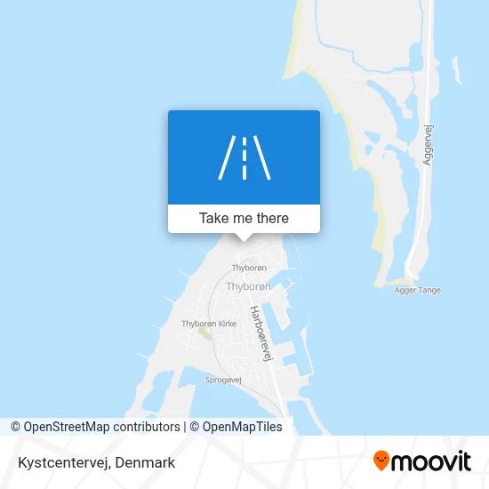 Kystcentervej map
