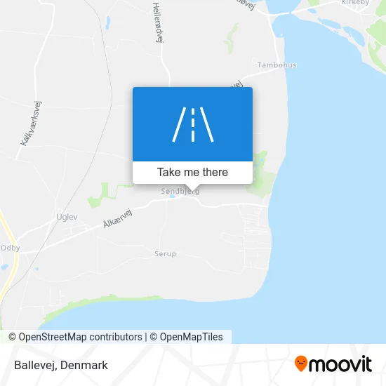 Ballevej map