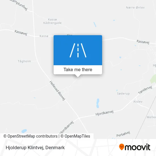Hjolderup Klintvej map