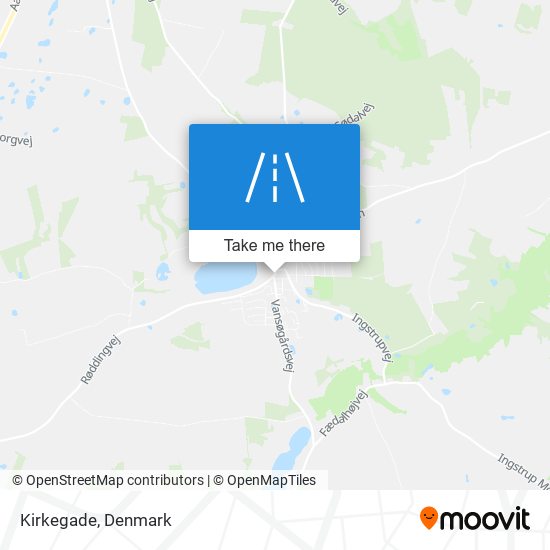 Kirkegade map