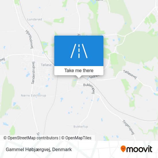 Gammel Høbjærgvej map
