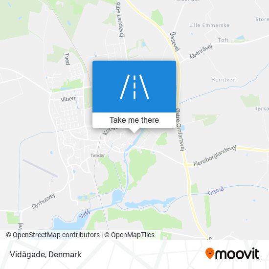 Vidågade map