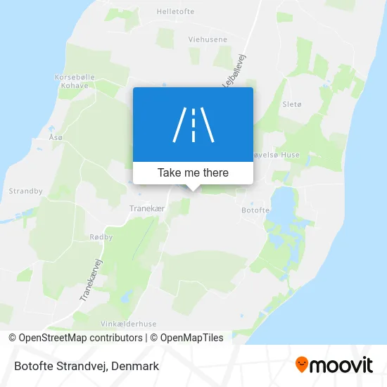 Botofte Strandvej map