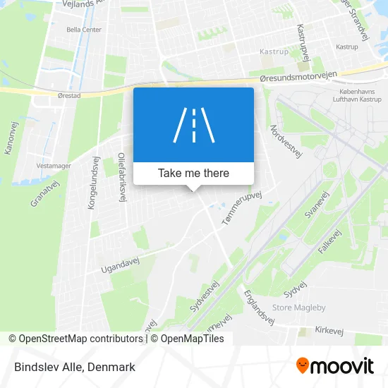 Bindslev Alle map
