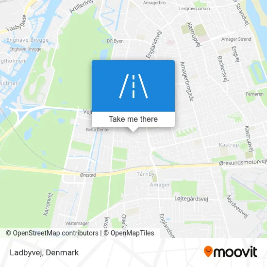 Ladbyvej map