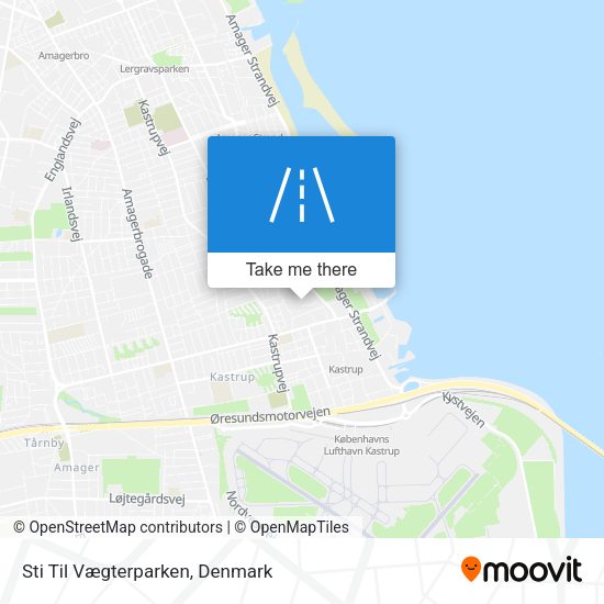 Sti Til Vægterparken map