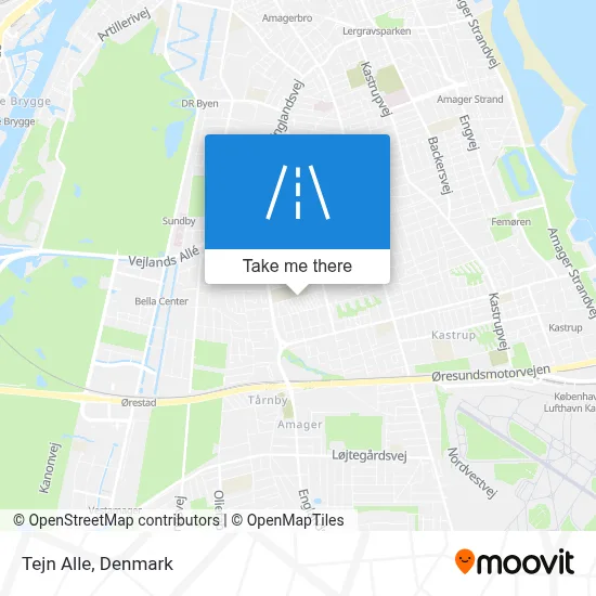 Tejn Alle map
