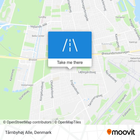 Tårnbyhøj Alle map