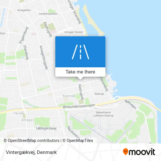 Vintergækvej map