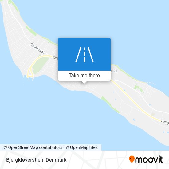 Bjergkløverstien map