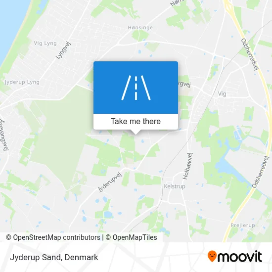 Jyderup Sand map