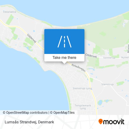Lumsås Strandvej map