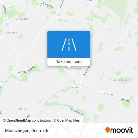 Mosevangen map