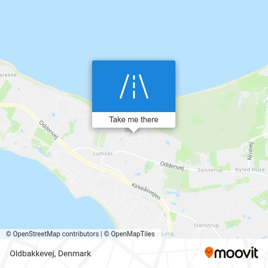 Oldbakkevej map