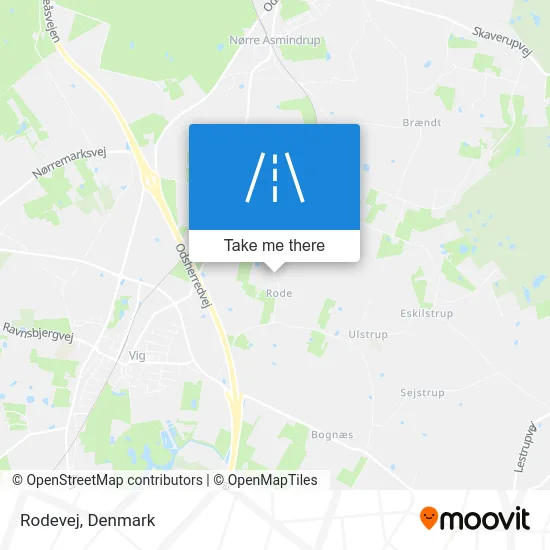 Rodevej map